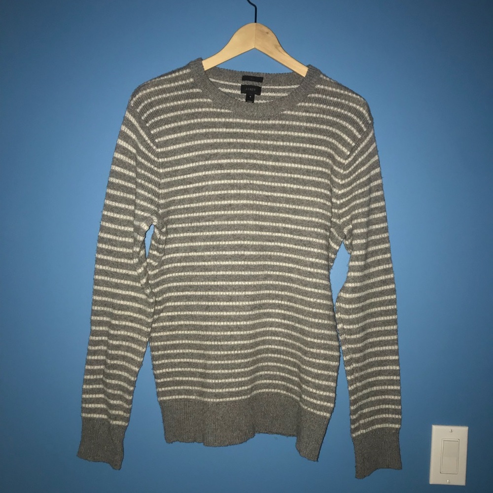 J. Crew slim crew neck striped sweater
